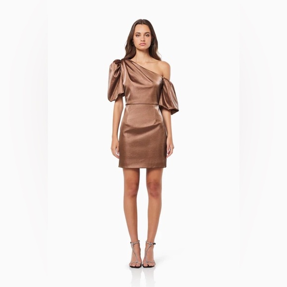 Elliatt Marie Mini Dress in Bronze - Picture 5 of 6